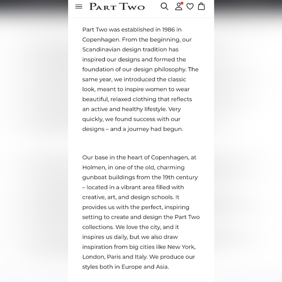 Part Two Copenhagen 100% Viscose Petine V-Neck Blouse - Picture 16 of 16